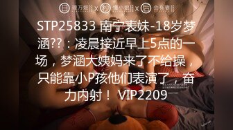 STP25833 南宁表妹-18岁梦涵??：凌晨接近早上5点的一场，梦涵大姨妈来了不给操，只能靠小P孩他们表演了，奋力内射！ VIP2209